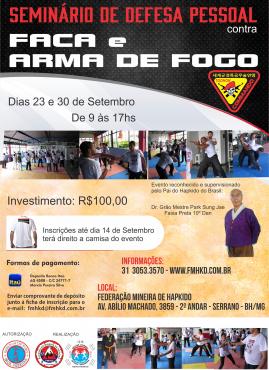 SEMIN�RIO DE DEFESA PESSOAL