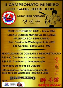 II CAMPEONATO MINEIRO DE SANG JEORL KON 